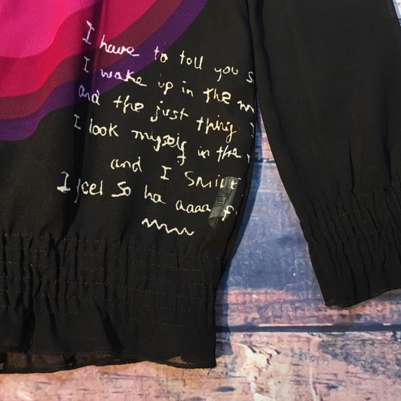 🌻SOLD🌻Desigual Elisabeth Sheer Blouse - Picture 5 of 8
